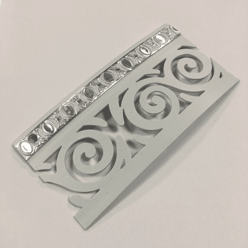 Белый/серебро